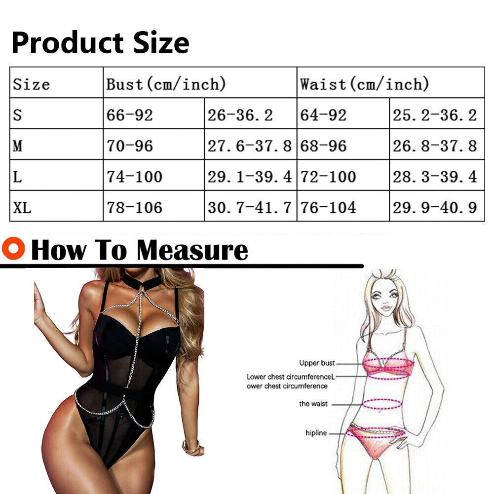 Women'S Sexy-Lingerie Lace Babydoll Bra Thong Set Sleepwear Underwear Nightwear